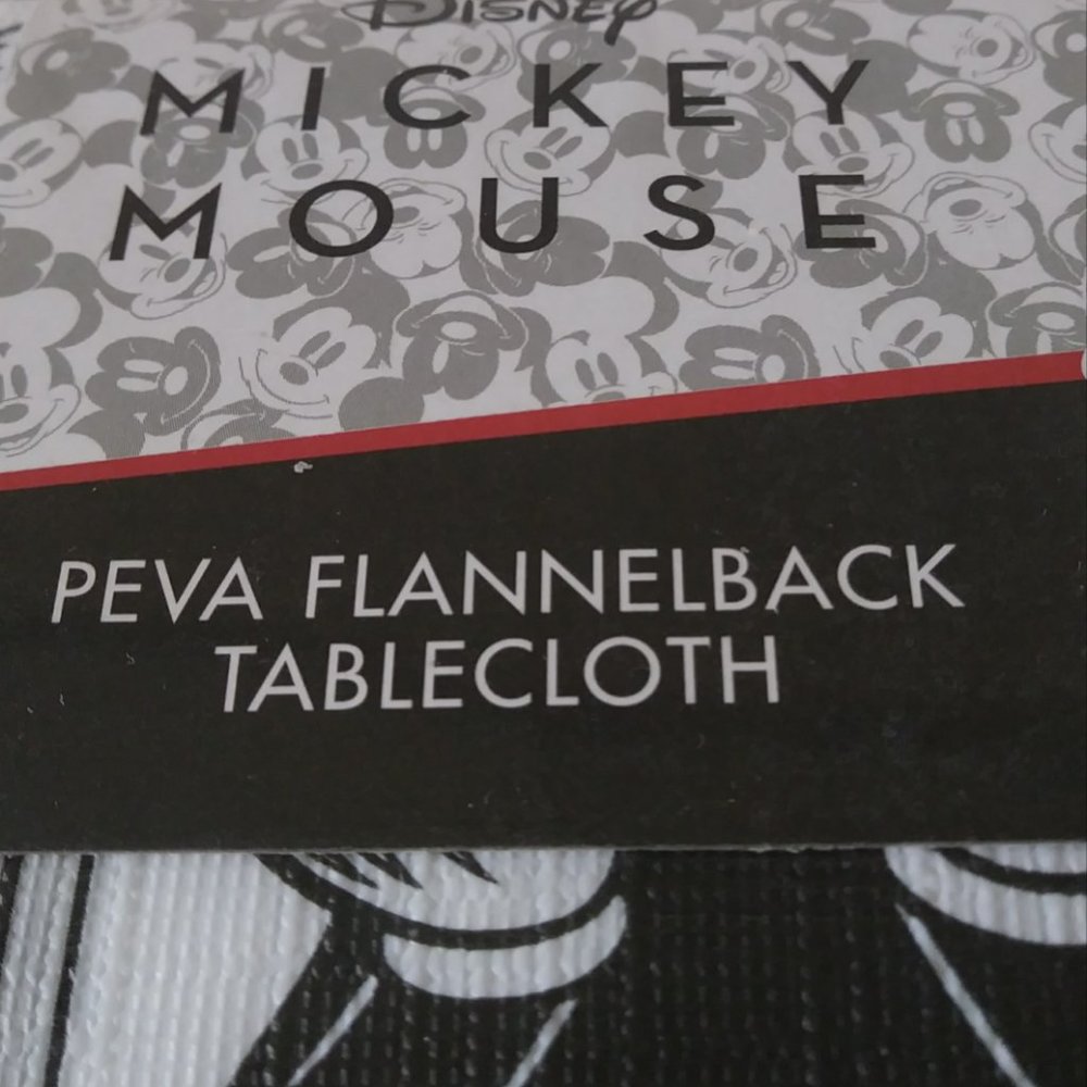 SOLD SOLD SOLD Disney Mickey Minnie Mouse FLANNEL BACK Tablecloth - Picture 7 of 16